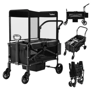 TouHeart 2-Seat Wagon Stroller for Two Kids