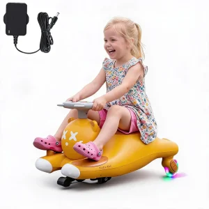 12V Kids Electric Wiggle Ride-On Car with Pedal