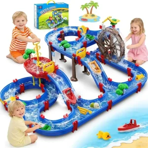 Kids Water Table with Water Wheel Playset