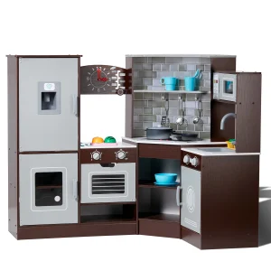 Kids Play Kitchen Set with Accessories & Ice Maker